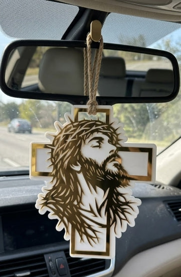 Jesus Face Hanging Decor for car & Home Acrylic 4mm