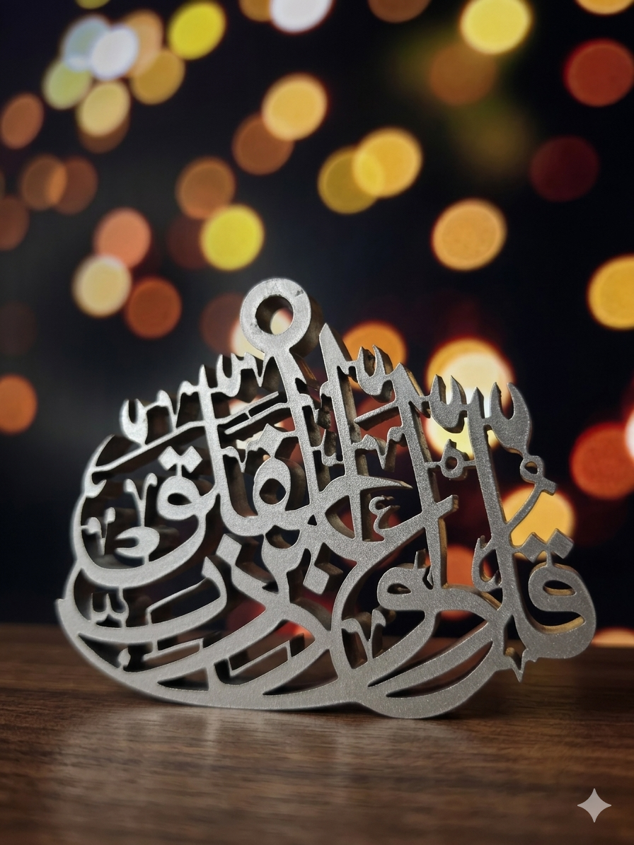 Hanging Acrylic decorative Islamic Art (Kul)